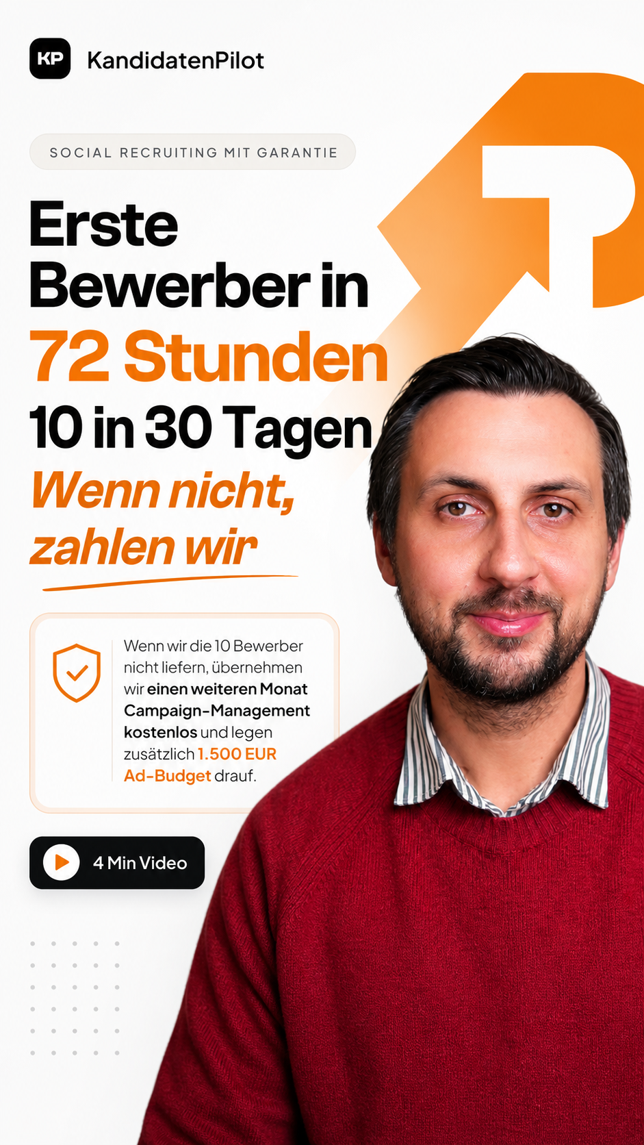 KandidatenPilot - Erste Bewerber in 72 Stunden, 10 in 30 Tagen
